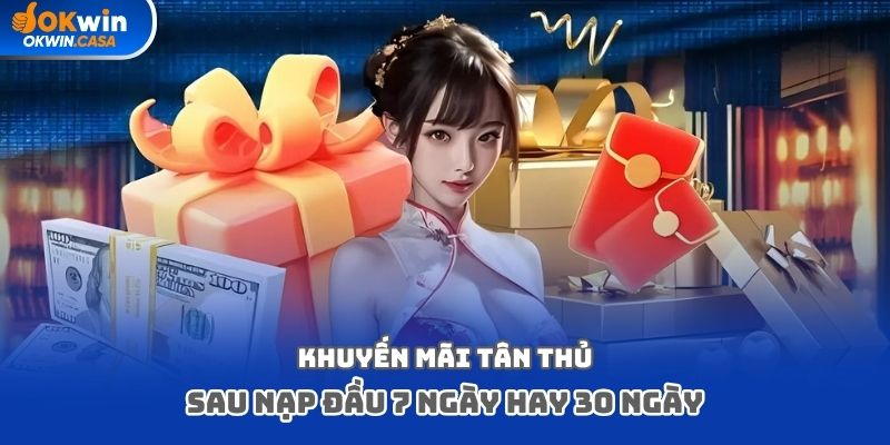 Khuyến mãi tân thủ sau nạp đầu 7 ngày hay 30 ngày